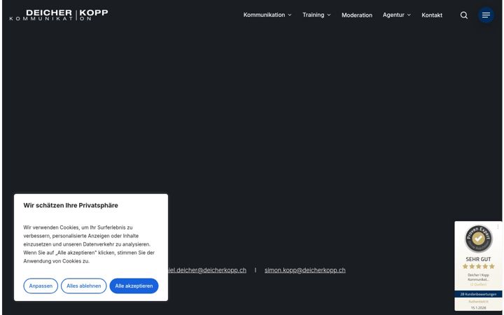 Screenshot of deicherkopp.ch