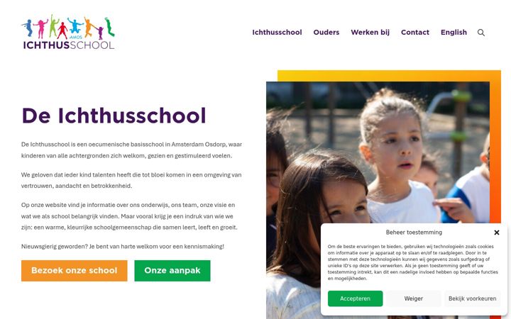 Skjermbilde av deichthusschool.nl