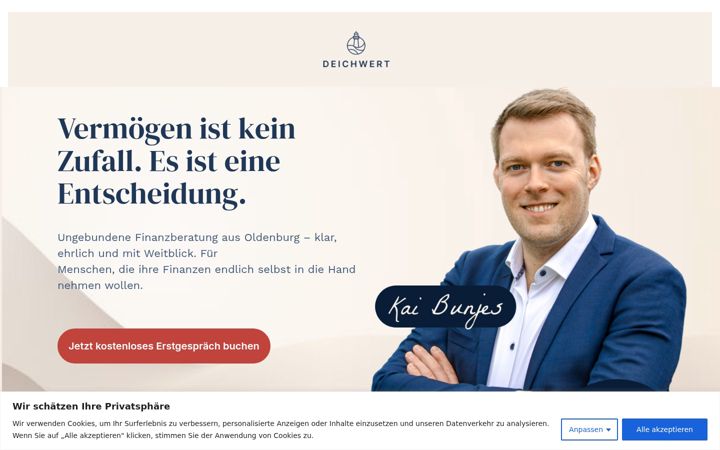 Screenshot of deichwert.de