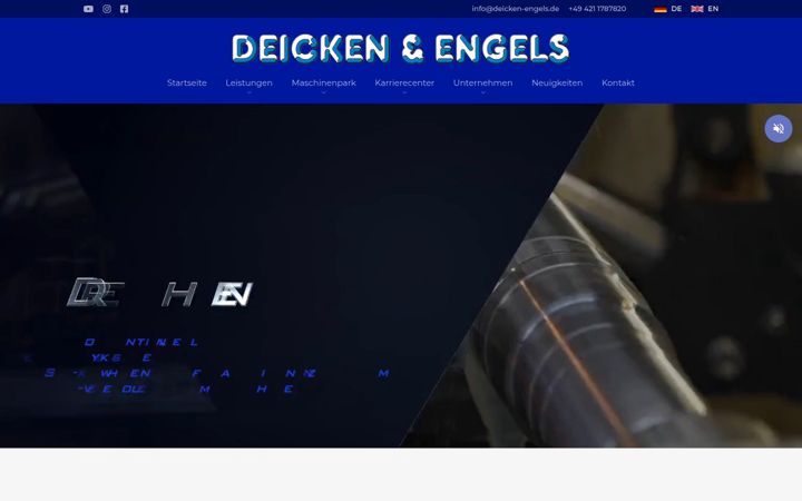 Screenshot of deicken-engels.de
