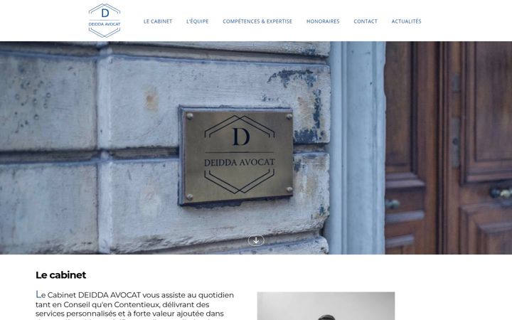 Screenshot of deidda-avocat.com