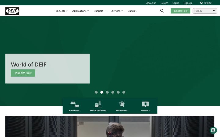 Screenshot of deif.dk