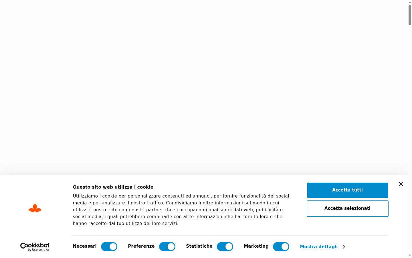Screenshot van de toestemmingsbanner zoals getoond vóór enige interactie
