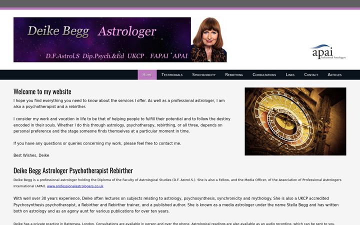 Screenshot of deikebegg.com