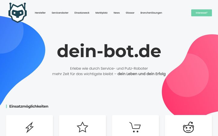 Screenshot of dein-bot.de