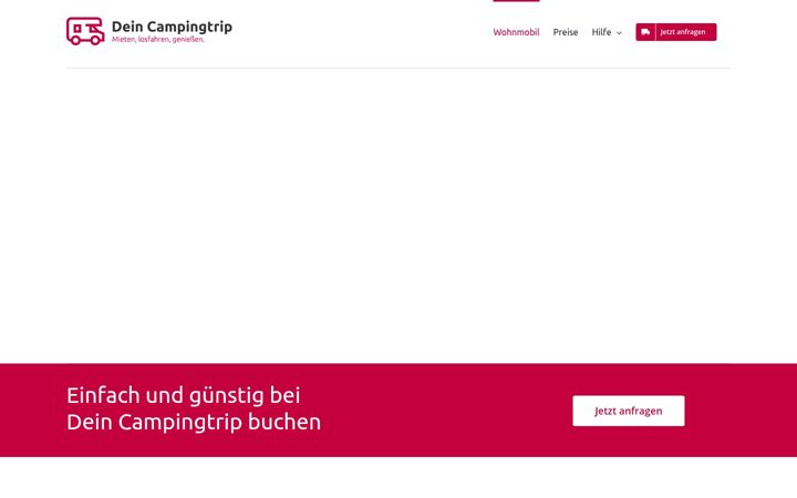 Screenshot of dein-campingtrip.de