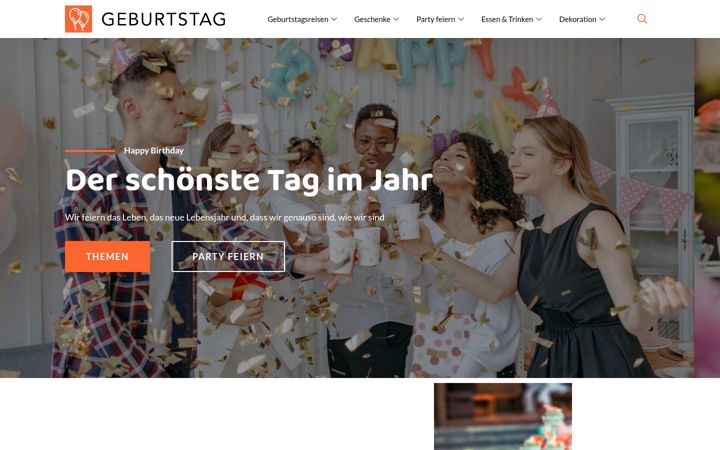 Screenshot of dein-geburtstag.com