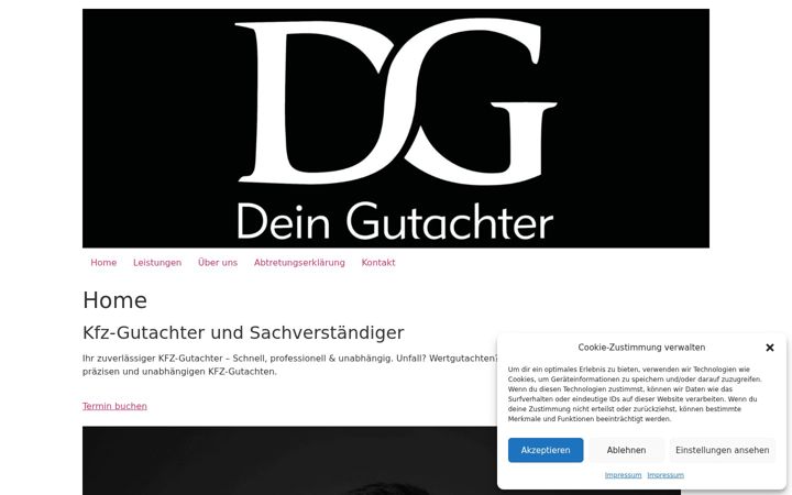 Captura de pantalla de dein-gutachter.info