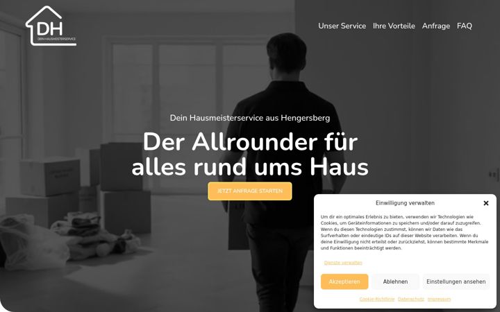 Screenshot of dein-hausmeisterservice.com