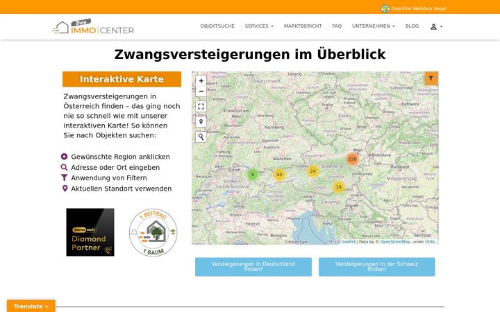 Screenshot of dein-immocenter.at