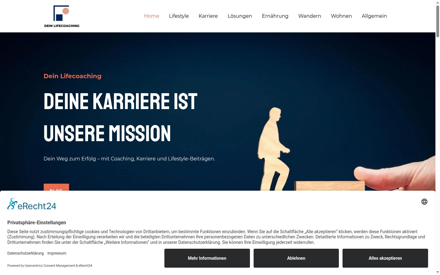 Screenshot tal-banner tal-kunsens muri qabel kwalunkwe interazzjoni