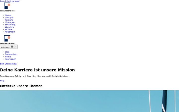 Screenshot of dein-lifecoaching.com