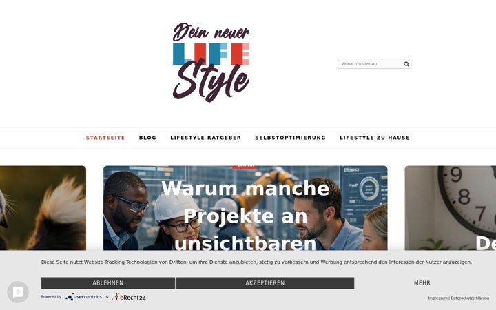 Screenshot of dein-neuer-lifestyle.de