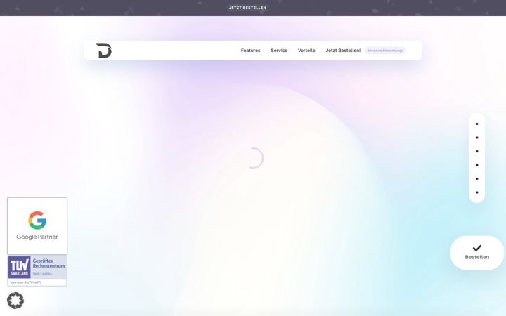 Screenshot of dein-paket.com