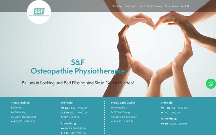 Screenshot of dein-physioteam.de