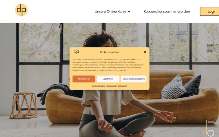 Screenshot of dein-praeventionskurs.de