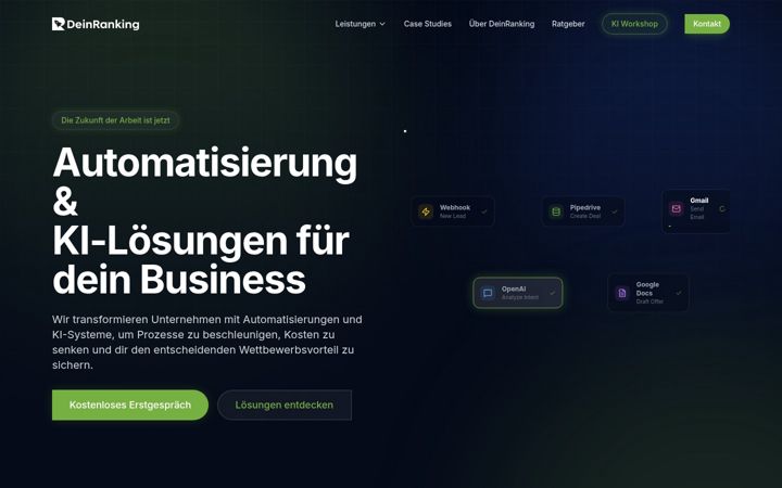 Screenshot of dein-ranking.at