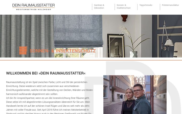Screenshot of dein-raumausstatter.com