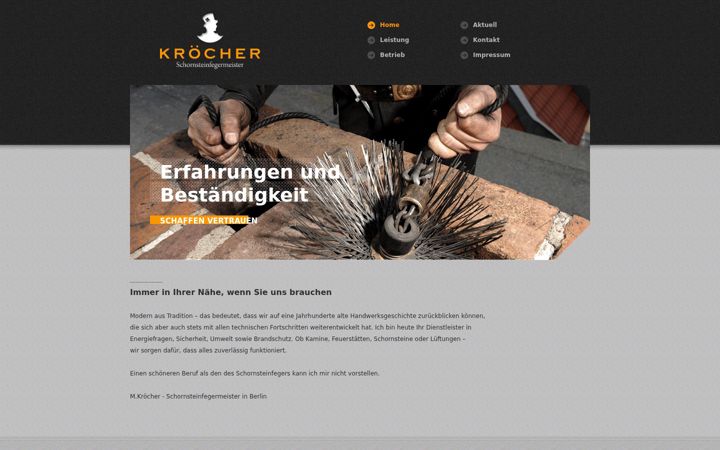 Screenshot of dein-schornsteinfegermeister.de
