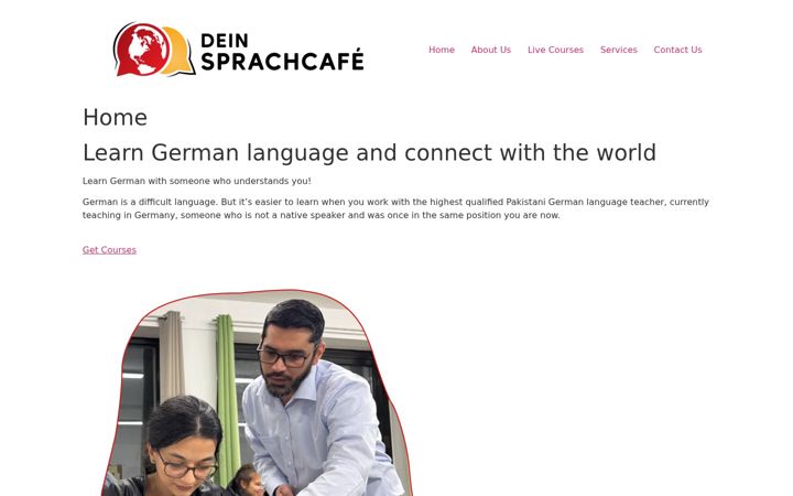 Screenshot of dein-sprachcafe.com