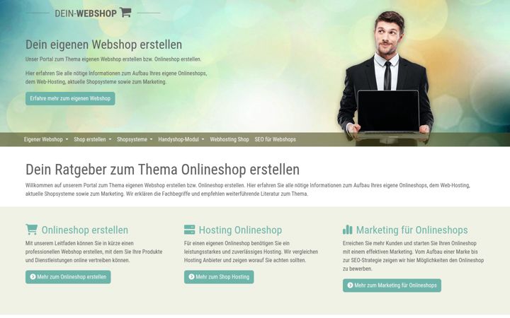 Screenshot of dein-webshop.de