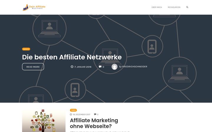 Screenshot of deinaffiliatebusiness.de