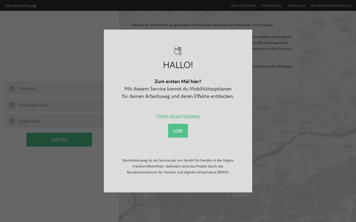 Screenshot of deinarbeitsweg.de