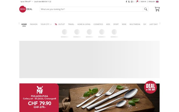 Screenshot of deindeal.ch