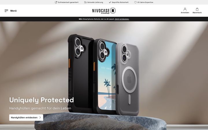 Screenshot of deindesign.ch