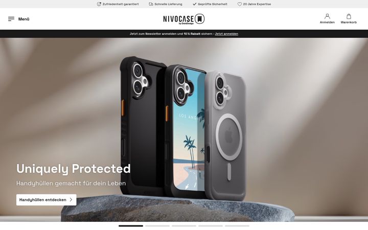 Screenshot of deindesign.de