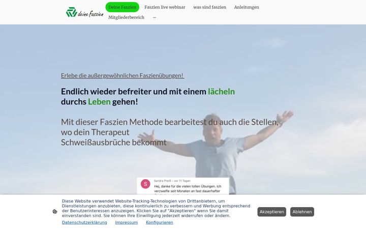 Screenshot of deine-faszien.de