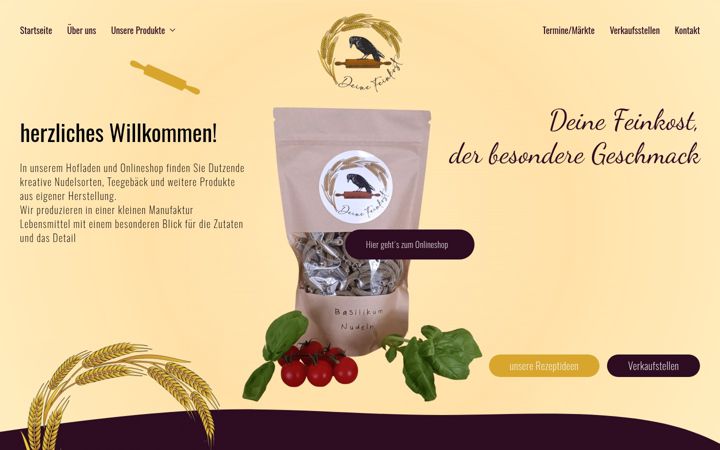 Screenshot of deine-feinkost.de