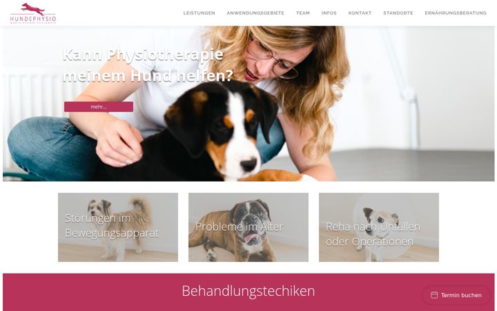 Screenshot of deine-hundephysio.de