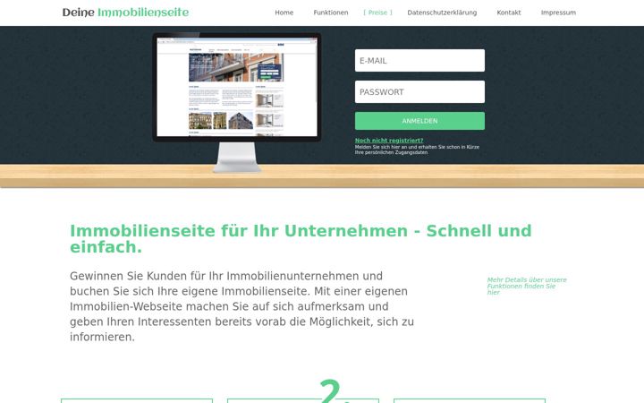 Screenshot of deine-immobilienseite.de