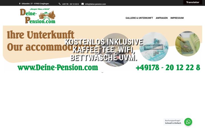 Snímek obrazovky deine-pension.com