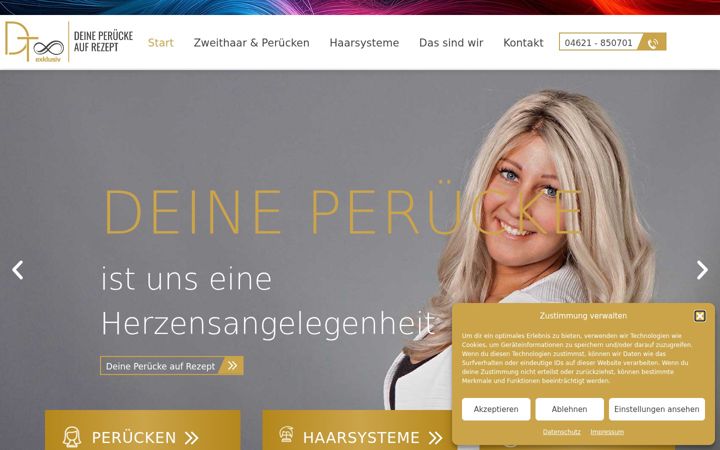 Screenshot of deine-peruecke-auf-rezept.de