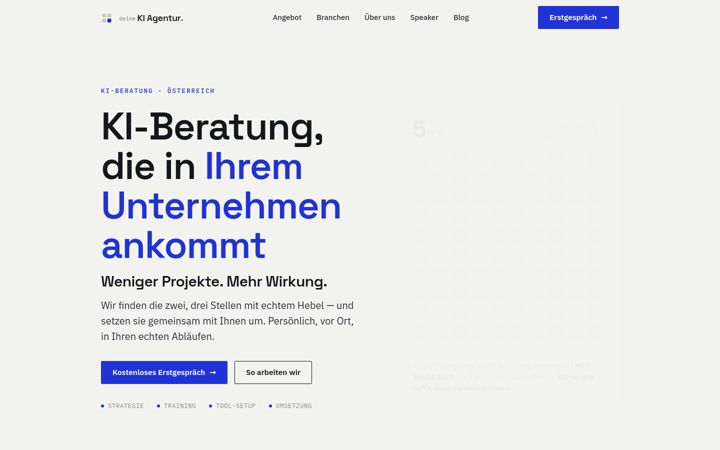 Screenshot of deinekiagentur.com