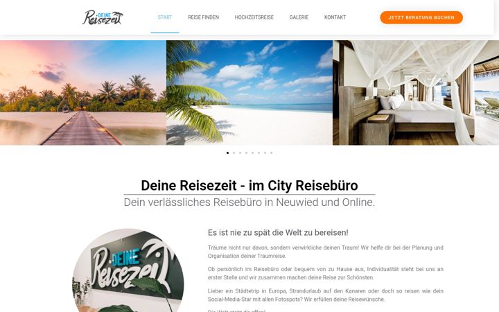Screenshot of deinereisezeit.de