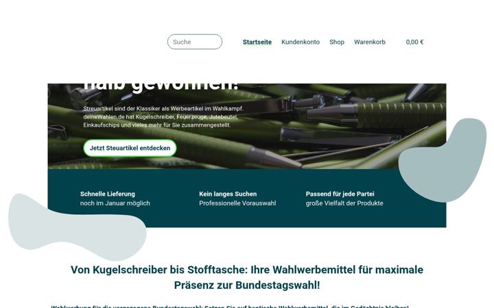 Screenshot of deinewahlen.de
