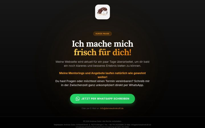 Screenshot of deinewahrekraft.de