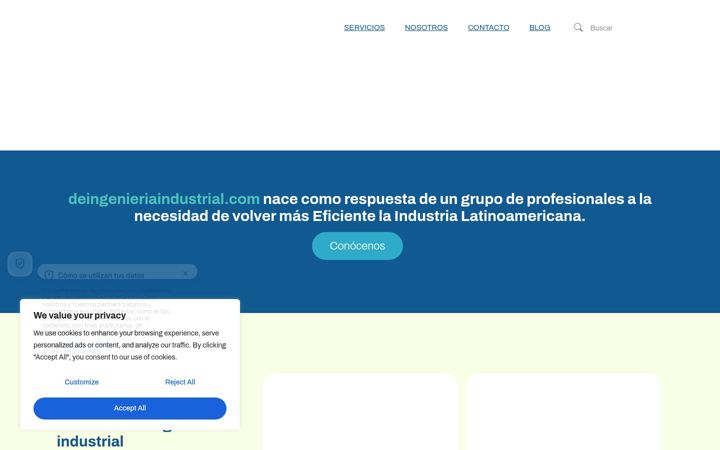 Screenshot of deingenieriaindustrial.com