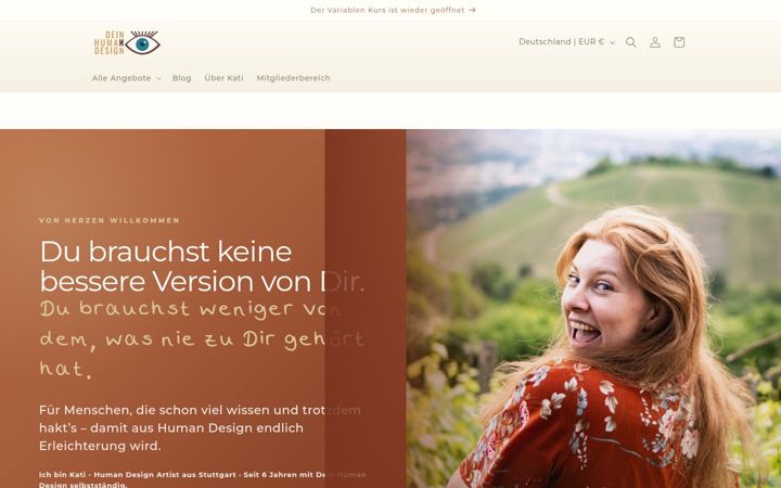 Screenshot of deinhumandesign.de