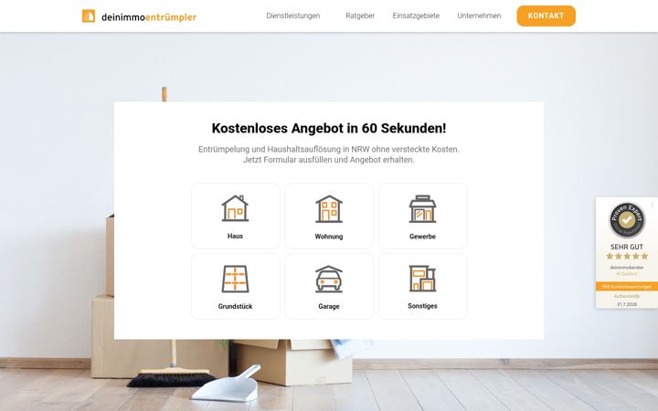 Screenshot of deinimmoentruempler.de