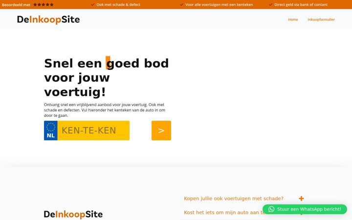 Skjermbilde av deinkoopsite.nl
