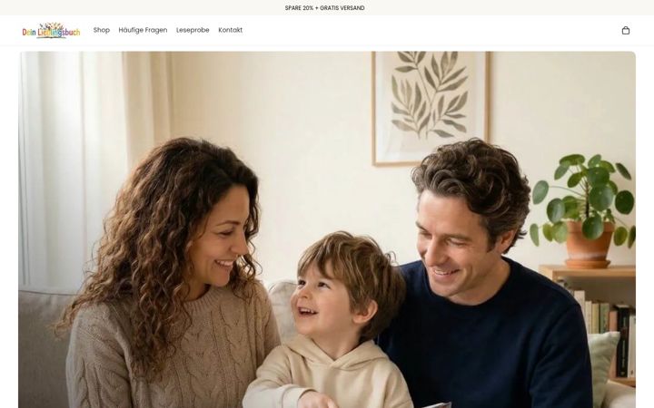 Screenshot of deinlieblingsbuch.com