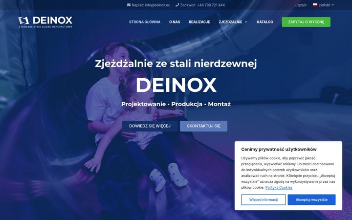 Screenshot of deinox.eu