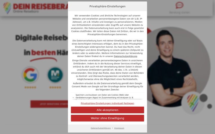 Screenshot of deinreiseberater.com