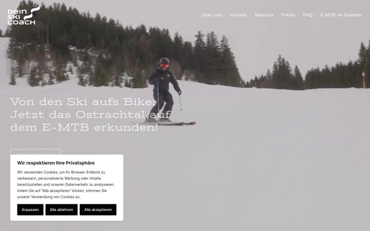 Screenshot of deinskicoach.de