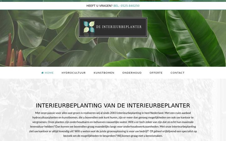 Zrzut ekranu deinterieurbeplanter.nl