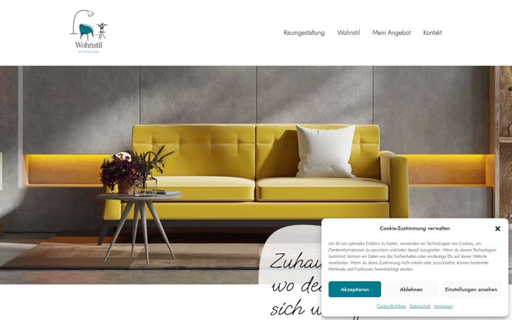 Screenshot of deinwohnstil.ch